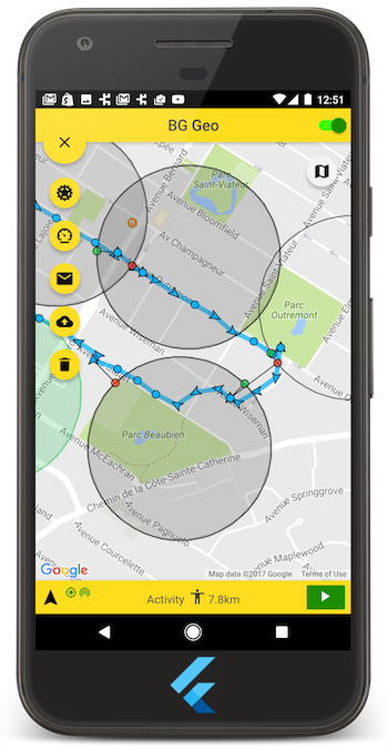 Flutter Background Geolocation License