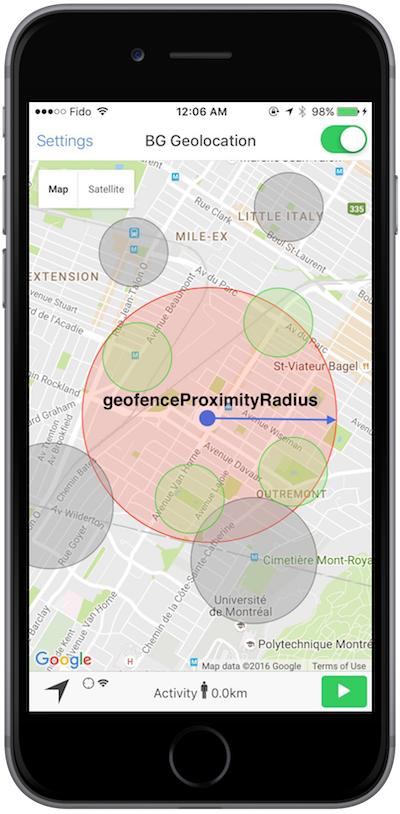 Infinite Geofencing