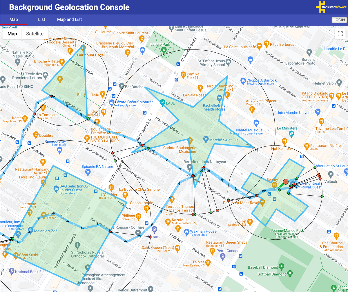 Polygon Geofencing