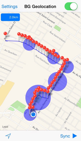 Background Geolocation for Native apps